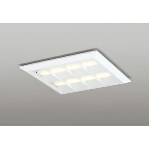オーデリック　ベースライト LED-SQUARE FHP 32W×3灯 埋込穴500 直付/埋込兼用型 ルーバー付 LC 電球色　【品番：XL 501 055P1E】