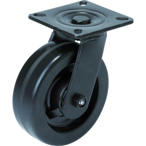 オーエッチ工業　ＯＨ　スーパーストロングキャスター重荷重用　自在プラスカイト車輪　車輪径１００ｍｍ　許容荷重６００ｋｇ　【品番：14PK-100】