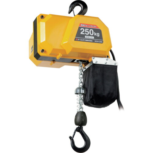 オーエッチ工業　ＯＨ　電動チェーンホイスト　２５０Ｋｇ　揚程６ｍ　【品番：DCH-250】