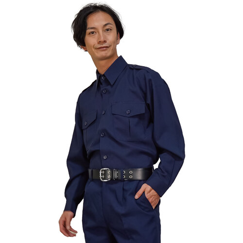 岡潮　警備シャツ２３００（秋冬）ユニセックス　Ｌ　【品番：2300-L】 6,032円