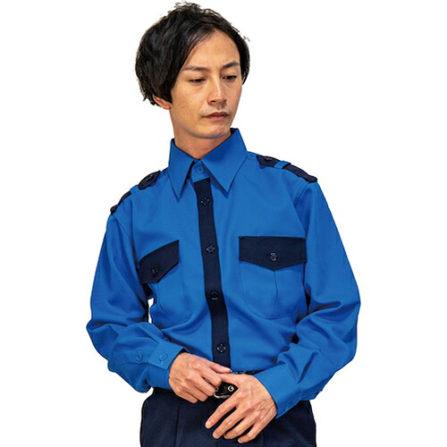 岡潮　警備シャツ２７２０（秋冬）ユニセックス　ＬＬ　【品番：2720-LL】