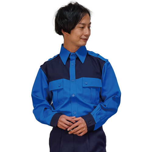 岡潮　警備シャツ２８２０（秋冬）ユニセックス　Ｓ　【品番：2820-S】