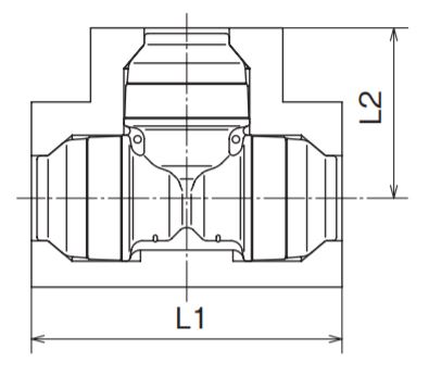 オンダ製作所 ダブルロックジョイント WPTSF1型 チーズソケット・保温材付 13A×13A×13A 大ロット 入数:40