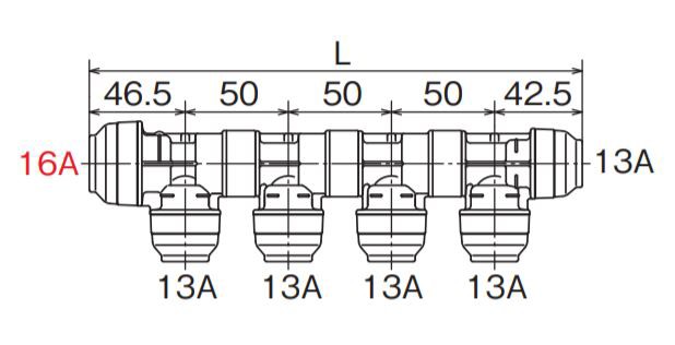 オンダ製作所 ダブルロックジョイント BA型 回転ヘッダー IN16A×OUT13A L389 大ロット(20台) ONDA - 5