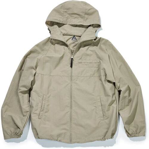 おたふく手袋　ＦＵＢＡＲ　ユーティリティージップアップパーカ　７５．グレージュ　Ｌ　【品番：FB-231-75-L】