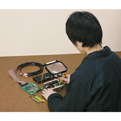 オーツカ光学　スタンド型ルーペ　ワイドビュースタンドルーペ　倍率（倍）１．８・４・７　【品番：NO.1795】