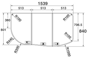 パナソニック　薄型断熱風呂フタ　【品番：GKU74WKF8TKLS】