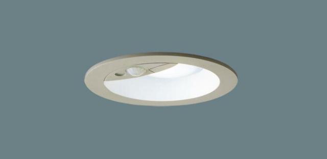パナソニック　天井埋込型 LED（昼白色） エクステリア ダウンライト 浅型10H・高気密SB形・拡散タイプ（マイルド配光） 防雨型・FreePaお出迎え・ペア点灯可能型・シンプルタイマー・明るさセンサ付・段調光省エネ型/埋込穴φ100　【品番：LRDC1145NLE1】