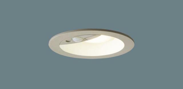 パナソニック　天井埋込型 LED（温白色） エクステリア ダウンライト 浅型10H・高気密SB形・拡散タイプ（マイルド配光） 防雨型・FreePaお出迎え・ペア点灯可能型・シンプルタイマー・明るさセンサ付・段調光省エネ型/埋込穴φ100　【品番：LRDC1145VLE1】