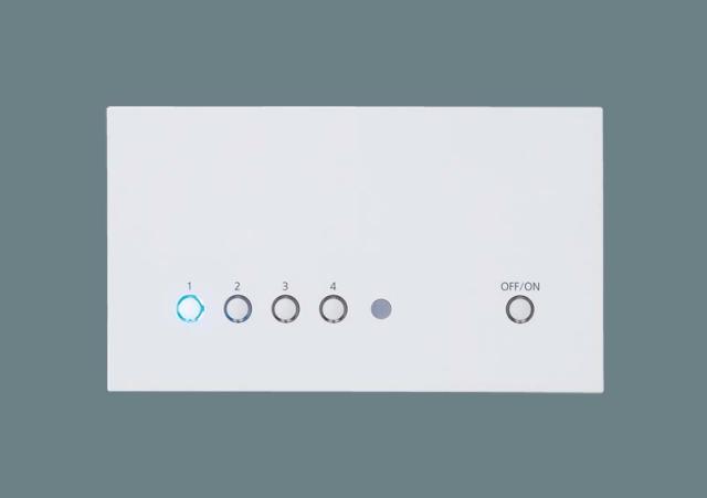 パナソニック　壁埋込型 リビングライコン 5回路マルチON/OFFタイプ（親器）　【品番：NQ28750W】
