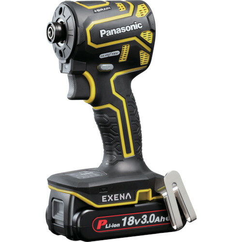 パナソニック　ＥＸＥＮＡ　充電インパクトドライバー　１８Ｖ３．０Ａｈ電池セット品　黄　【品番：EZ1PD1N18D-Y】