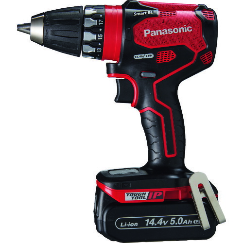 パナソニック　Panasonic　デュアル　１４．４Ｖ５．０Ａｈ　充電式ドリルドライバー　赤　【品番：EZ74A3LJ2F-R】