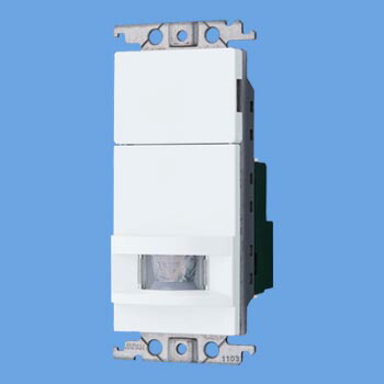 パナソニック　コスモシリーズワイド21[壁取付]熱線センサ付自動スイッチ（子器）（ブランクチップ付）　【品番：WTK1911WK】