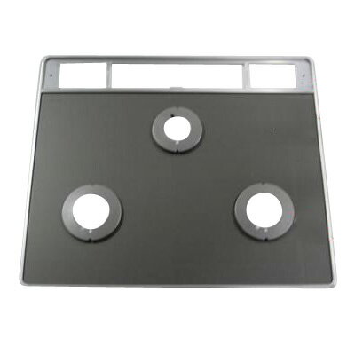 リンナイ　トッププレート＜ガラス・クリアミッドグレー＞　【品番：001-1230000】