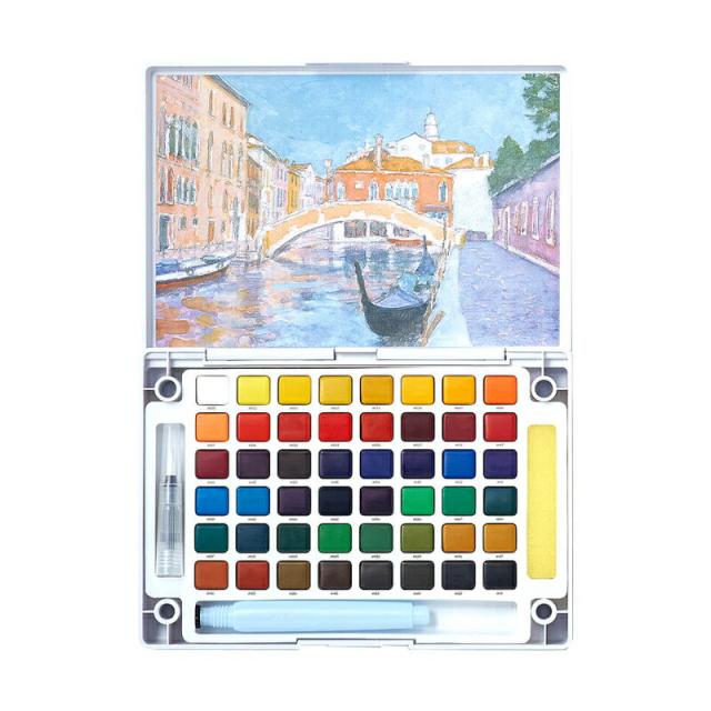 サクラクレパス　プチカラー水筆入り48色セット　【品番：NCW-48H】