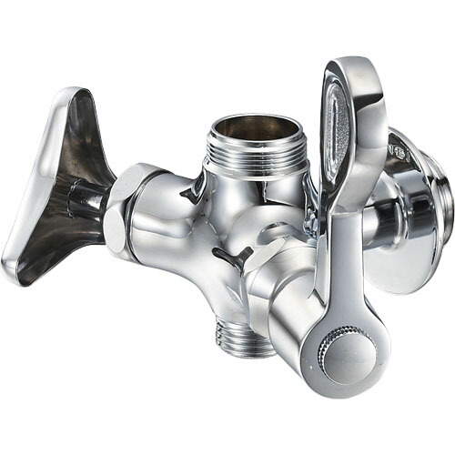 SANEI　厨房用二口横形自在水栓本体（共用形）　【品番：E2310F-13】