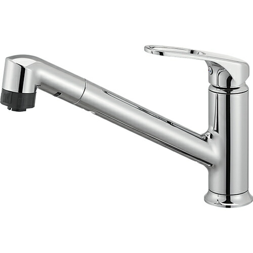 SANEI　シングルワンホールスプレー混合栓（省施工ナット付） 一般地用　【品番：K87101JV-U-13】