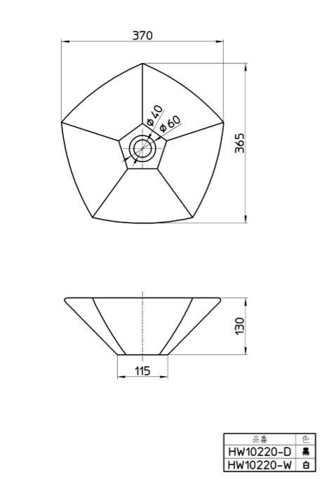 SANEI　洗面器（信楽焼）　ブラック　【品番：HW10220-D】_2