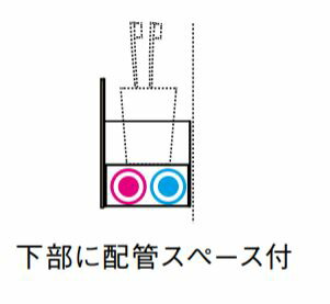 SANEI　棚（配管スペース付）　【品番：W239-1T-150】_1