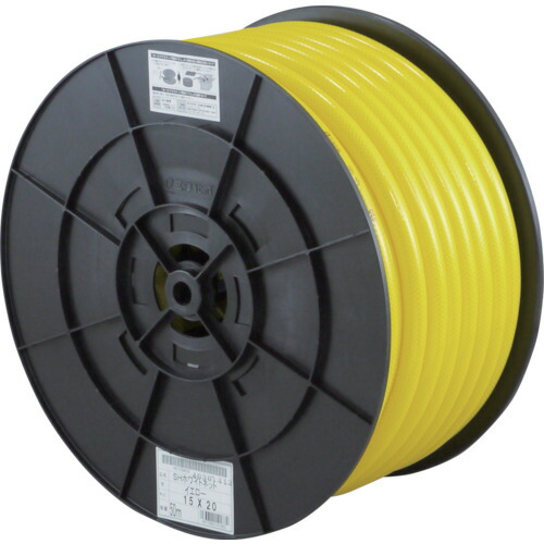 三洋化成　サンヨー　ホワイトネットホース１５×２０　イエロー　５０ｍドラム巻　【3巻】　【品番：WN-1520H50Y】