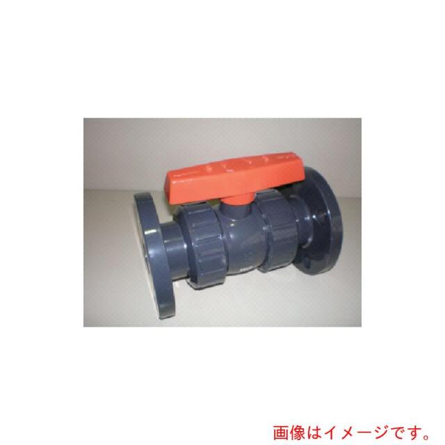 積水化学工業（SEKISUI）　エスロン　塩ビ製ボールバルブ　フランジ式　本体ＰＶＣ　ＯリングＥＰＤＭ　４０　長さ２１２ｍｍ×高さ１７１ｍｍ　【品番：BV40FX】