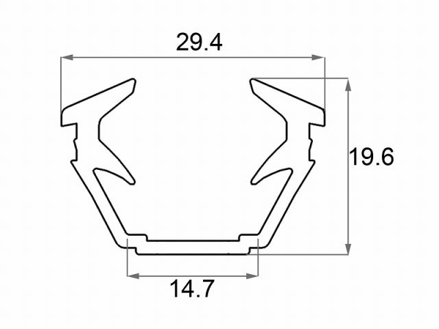 LIXIL（新日軽）　グレチャン（26溝幅、14mm用）　ブラック系　【品番：SGCA2614】 10,926円