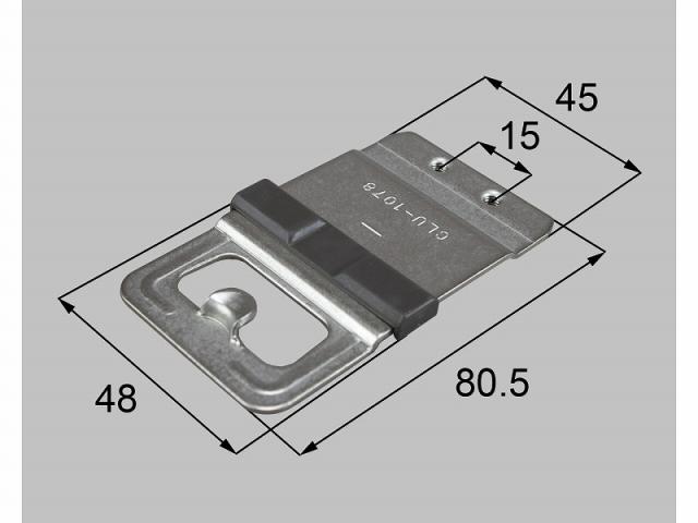 LIXIL（新日軽）　クレセント受け（空掛け防止機構付）　ブラウン系　【品番：SVDU340S01】