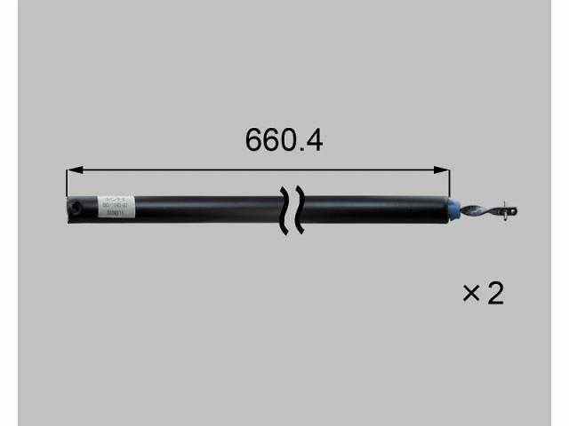LIXIL（新日軽）　スパイラル（L=660.4 子番52青）　ブラック系　【品番：S8BG1040E2】