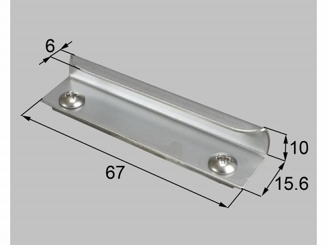 【メール便対応】LIXIL（新日軽）　防犯用バール返しセット（L=67）　シルバー　【品番：SVE818S01】