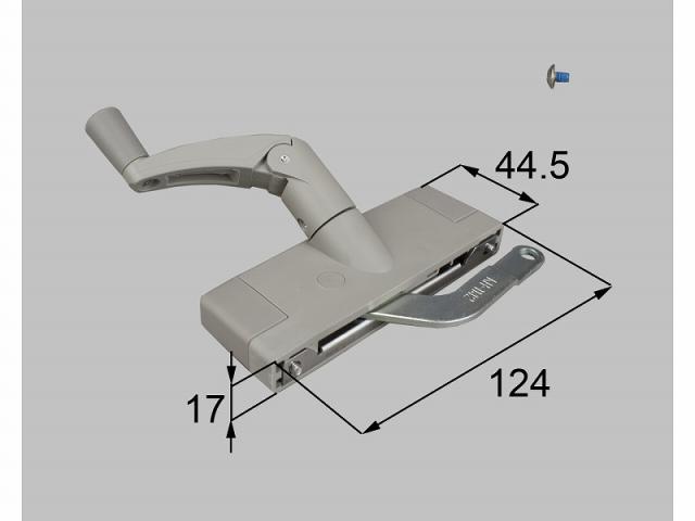 LIXIL（新日軽）　オペレーターハンドルセット　グレー系　【品番：SVEL263S01】