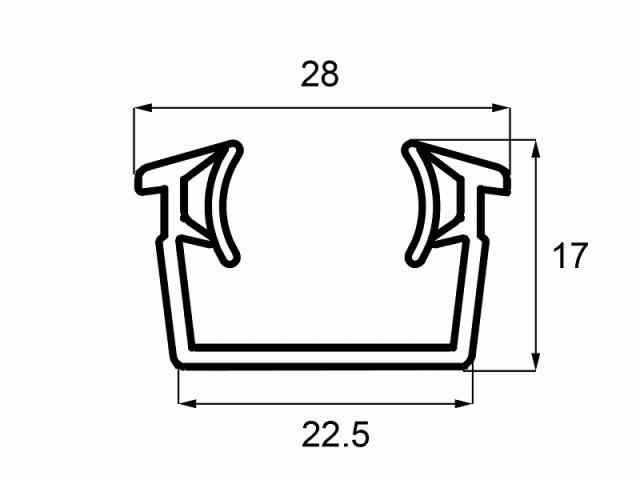 LIXIL（新日軽）　グレチャン（メンテ用GC-1189 L=20M）　ブラック系　【品番：SYQT430L20】