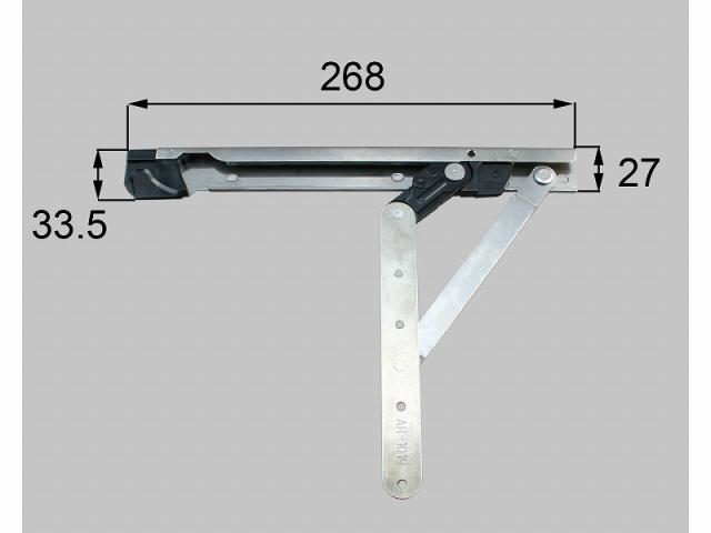 LIXIL（新日軽） 縦辷出しステー（L） しろがね色 【品番：A8AR1019L】