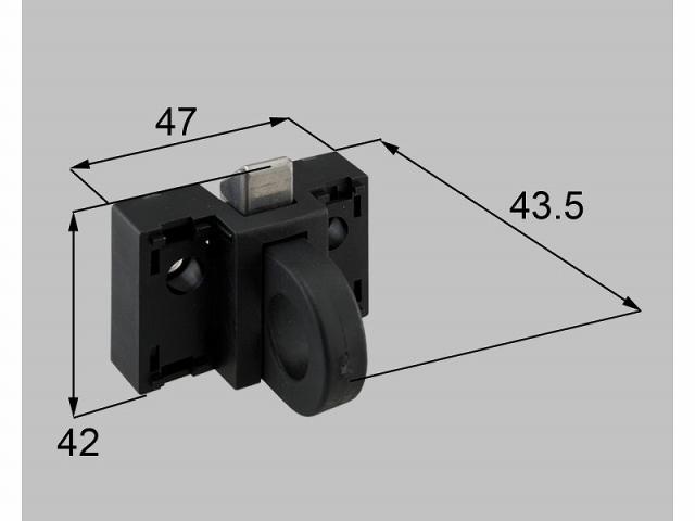 LIXIL（新日軽）　トップラッチ　ブラック系　【品番：S8TL1010】
