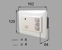 LIXIL（新日軽）　壁スイッチ　ベージュ　【品番：SYPA186AS01】