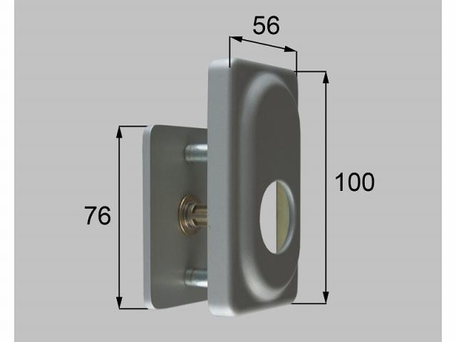 LIXIL（新日軽）　補助錠エスカッション サムターン付　ステンカラー　【品番：H8DL380P5】 7,774円