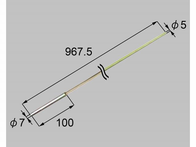 LIXIL（新日軽）　ロッド棒（上）　自然色　【品番：SVD51S10】