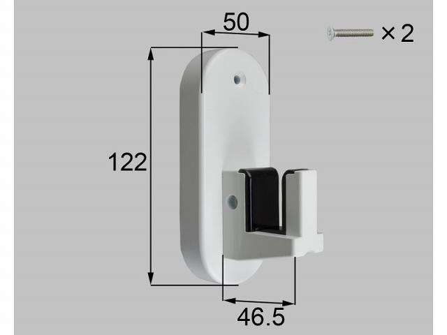 LIXIL（新日軽）　NB型錠内部化粧座アーム受セット（両開き用）　ホワイト　【品番：H8DL1366】