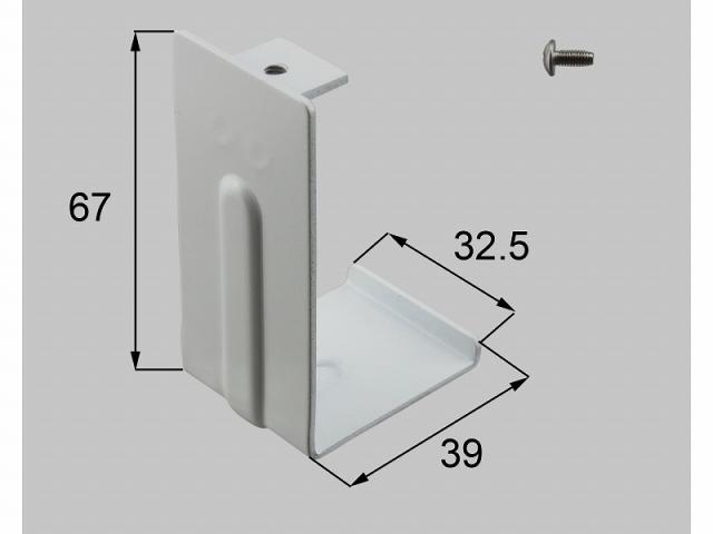 LIXIL（新日軽）　自在柱用上部固定金具　ホワイト　【品番：H8NEB116】