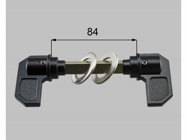 LIXIL（新日軽）　サムピースハンドルセット　ブラック系　【品番：S8AAB1621】