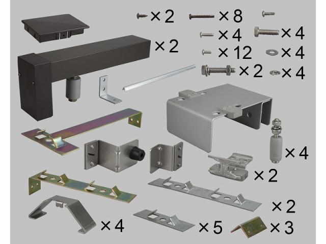 LIXIL（新日軽）　2連引き用ガイドローラー　ブラウン系　【品番：SVCU697S01】