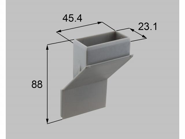 LIXIL（新日軽）　召合せ下部プルバーキャップ R　グレー系　【品番：SVPK691RS01】