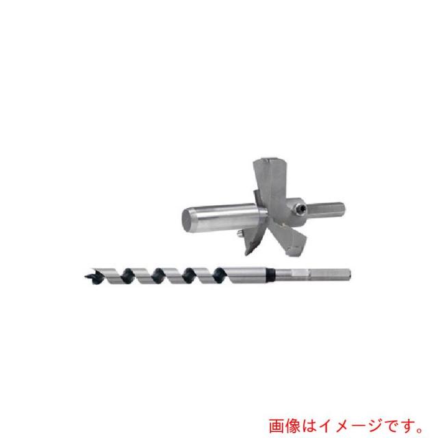 スターエム（STAR-M）　超硬座掘錐（大口径）ドリル付　１８×７５　（１セット入）　【品番：28L-D1875】