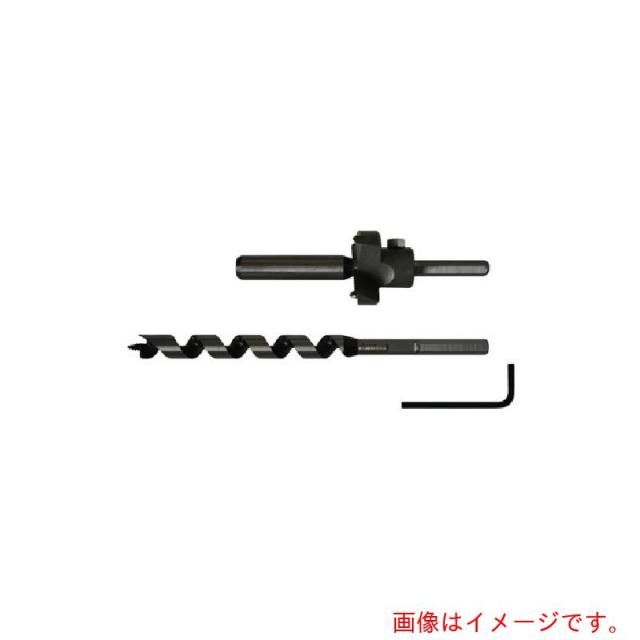 スターエム（STAR-M）　超硬座掘錐（小口径）ドリル付　１５×４５　（１セット入）　【品番：28S-D1545】