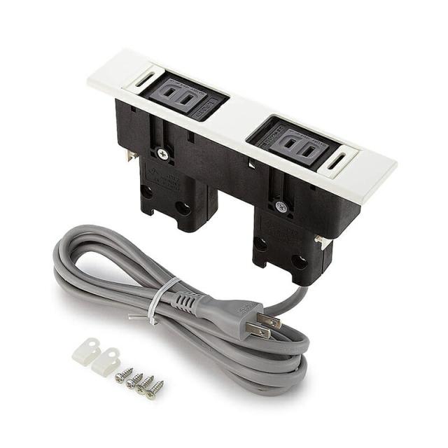 スガツネ工業　LAMP　デスクトップマルチタップ DML型、DMS型　ホワイト　【品番：DML-PP-WT】