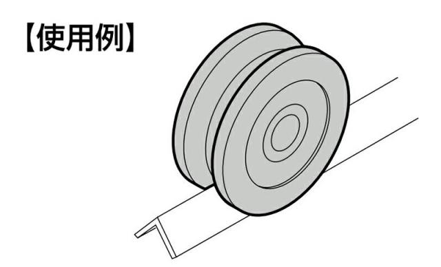 スガツネ工業　LAMP　重量用戸車 JC100型 枠付V型　【品番：JC100-200V】_1