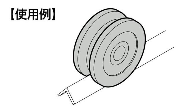スガツネ工業　LAMP　ステンレス 重量用戸車 JS300型 枠付V型　【品番：JS300-60V】_1