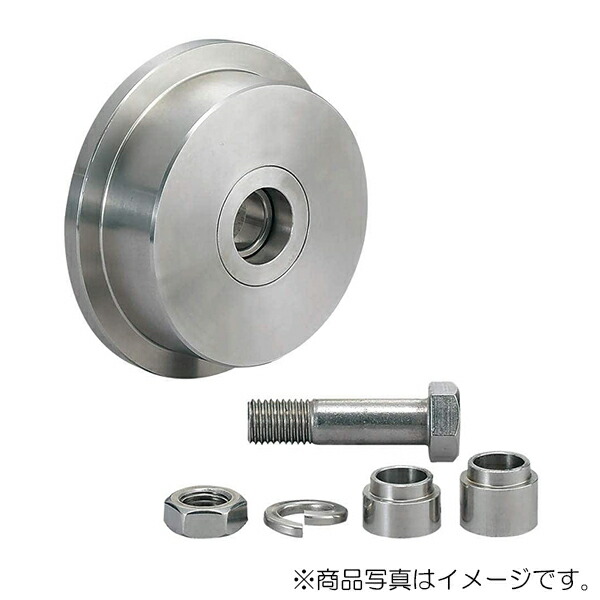 スガツネ工業　LAMP　ステンレス 重量用戸車 JS325型 枠無L型　【品番：JS325-100L】