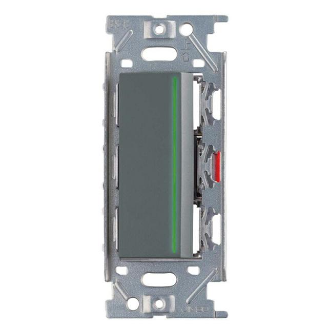 スガツネ工業　ガイドランプ付埋込シングルスイッチ PXP-J-NKW01009型　ソリッドグレー　【品番：PXP-J-NKW01009-SG】