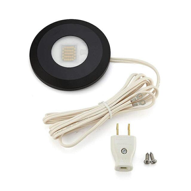 スガツネ工業　LAMP　LEDスリムライト SL-RS2-100型 丸形面付タイプ　ブラック　【品番：SL-RS2-100-WLBL】