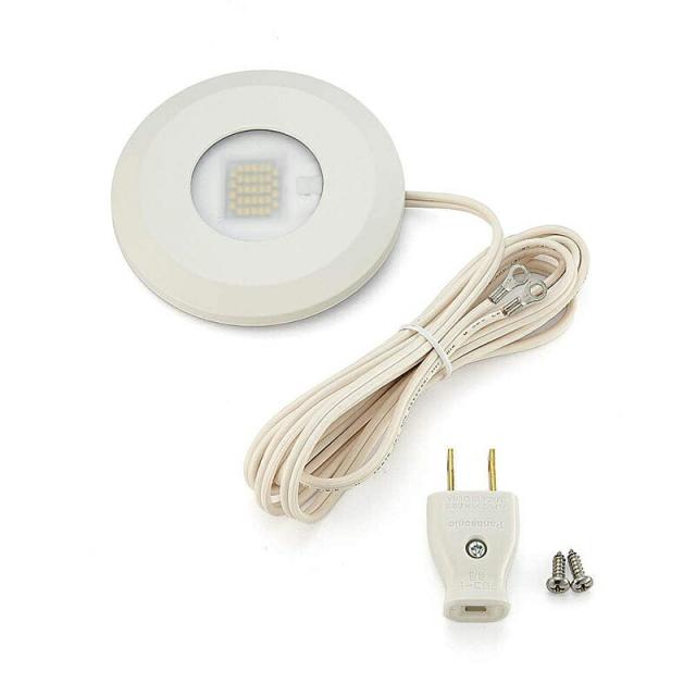 スガツネ工業　LAMP　LEDスリムライト SL-RS2-100型 丸形面付タイプ　ホワイト　【品番：SL-RS2-100-WNWT】